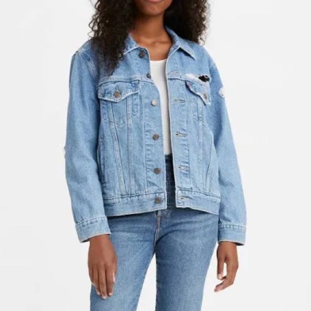 NWT Levi's Ex-Boyfriend Trucker Jean Denim Jacket